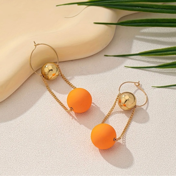 Elegant & Sexy Acrylic Dangle Earrings - Stainless Steel Posts - Picture 2 of 3